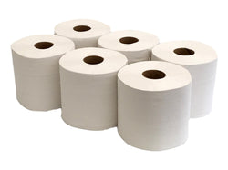 150 metres 2ply White Centrefeed - Quest hygiene