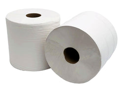 White Floorstand Roll 400 Metres x 2 Rolls - Quest hygiene