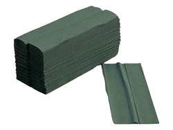 1ply Green C Fold Hand Towels - Quest hygiene
