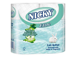 Nicky Elite 3ply Luxury Toilet Tissue x 40 Rolls - Quest hygiene