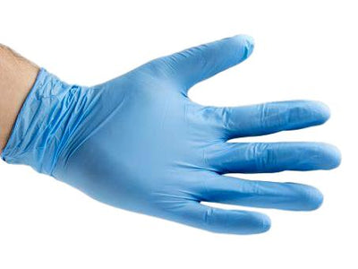 Blue Nitrile Gloves x 100 S/M/L - Quest hygiene